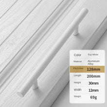 Load image into Gallery viewer, Handles Drawer Cabinet Furniture Kitchen Handles For Cabinet Knob Door Drawer Furniture Kitchen Knob Simplicity White Stainless Steel Hollow Tube  Bar Drawer Pulls Cupboard Knob For Kitchen Furniture Hardware
