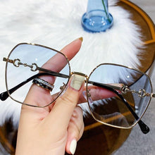 Load image into Gallery viewer, Small Oval Retro Sunglasses for Men and Women Polygon Mirrored Lens Fashionable &amp; Korean Style Women's Sunglasses New Personality &amp; Trending Sunglasses Of Same Style UV Protection Sunglasses

