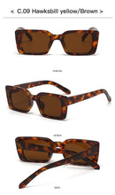 Load image into Gallery viewer, Classic New Rectangle Shape Sunglasses For Women Rectangle Sunglasses for Women 90’s Vintage Shades Square Thick Frame Glasses Luxury Design New Small Square  Eyewear Decent Shades
