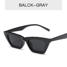 Load image into Gallery viewer, Black Rectangle Sunglasses For Women Retro Driving Glasses Vintage Fashion Style Cat Eye Sunglasses Women Small Cool Sun Glasses Luxury Eyewear
