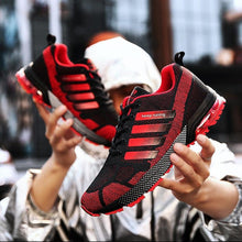 Load image into Gallery viewer, Running Mens Sport Elegant Sneakers Air Cushion Sneakers Lace Up Low Top Jogging Shoes Man Athletic Footwear Breathable Comfortable Athletic Running Sneakers
