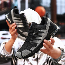 Load image into Gallery viewer, Running Mens Sport Elegant Sneakers Air Cushion Sneakers Lace Up Low Top Jogging Shoes Man Athletic Footwear Breathable Comfortable Athletic Running Sneakers
