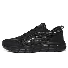 Load image into Gallery viewer, Men Casual Black Sneakers Fashion Light Breathable Summer Outdoor Beach Mesh Gym Running Sneakers Men Breathable Mesh Ultra Comfortable Athletic Fashion Jogging Sneaker
