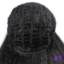 Load image into Gallery viewer, Long Kinky Straight Synthetic Wigs for Black Women Black Brown Blonde Ginger Red White Hair Afro Wigs Synthetic Hair  Wigs For Black Women Cosplay Wigs For Women
