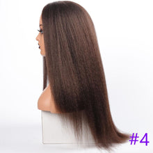 Load image into Gallery viewer, Long Kinky Straight Synthetic Wigs for Black Women Black Brown Blonde Ginger Red White Hair Afro Wigs Synthetic Hair  Wigs For Black Women Cosplay Wigs For Women
