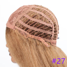 Load image into Gallery viewer, Long Kinky Straight Synthetic Wigs for Black Women Black Brown Blonde Ginger Red White Hair Afro Wigs Synthetic Hair  Wigs For Black Women Cosplay Wigs For Women
