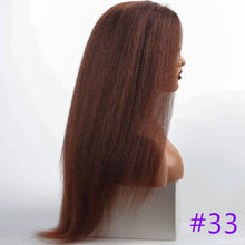 Load image into Gallery viewer, Long Kinky Straight Synthetic Wigs for Black Women Black Brown Blonde Ginger Red White Hair Afro Wigs Synthetic Hair  Wigs For Black Women Cosplay Wigs For Women
