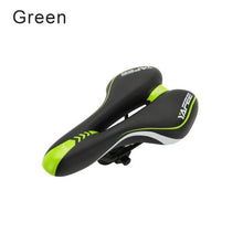 Load image into Gallery viewer, Sport Bicycle Saddle Soft Shock Absorbing Hollow Bike Cushion Road Cycling Sponge Comfortable Bicycle Seat Most Comfortable Bicycle Saddle Shock Absorber Waterproof Suitable For Fitness Outdoor Wide Soft Padded Bike Saddle
