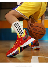 Load image into Gallery viewer, Men Breathable Basketball Shoes Shockproof High Top Sneakers Cushioning Sport Shoes Outdoor Training Ankle Boots Lightning Professional Anti Slip Sports Shoes For Running Walking Sport
