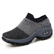 Load image into Gallery viewer, Women's Casual Chunky Sneakers Platform Walking Shoes Fashion Knited Casual Walking Shoes Sock Sneakers Slip On Mesh Air Cushion Comfortable Easy Shoes
