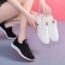 Load image into Gallery viewer, Women's Running Summer Woven Sports Sneakers Fashion Casual Shoe Breathable Mesh Walking Shoes Non Slip Lightweight Breathable Mesh Running Shoes Comfortable Design
