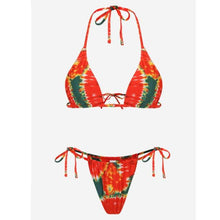Load image into Gallery viewer, Bikini Swimsuit Solid Color Bikini Set  Swimwear Bathing Suit Women Bikinis String Beach Women Two Piece Bikini Swimsuit Bathing Suits Halter Triangle Tops String Bikini Sets
