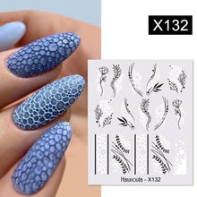 Load image into Gallery viewer, Spring Simple Green Theme Water Decal Sticker Flower Leaf Tree Summer Slider For Manicuring Nail Art Watermarks Art Decoration Manicure Tools Nail Watermark Decals iridescent Decoration Nail Self-Adhesive Decals Nail Stickers Water Transfer Fresh Nail
