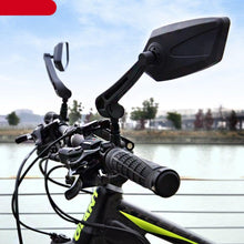 Load image into Gallery viewer, Bicycle Handlebar Rear View Mirror Bike Cycling Wide Range Back Sight Reflector Bicycle Rear View Mirror Adjustable Rotatable Bicycle Rear View Glass Mirror Wide Angle Acrylic Convex Safety Mirror For Mountain
