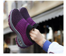 Load image into Gallery viewer, Women's Casual Chunky Sneakers Platform Walking Shoes Fashion Knited Casual Walking Shoes Sock Sneakers Slip On Mesh Air Cushion Comfortable Easy Shoes
