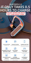 Load image into Gallery viewer, Bluetooth Headset Wireless Earpiece Bluetooth 5.0 Earphones Elegant Business Over Ear Headphones Noise Isolating Wireless Ergonomic Earbuds For Clear Calls Stereo Office Headset With Mic Black
