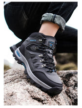 Load image into Gallery viewer, Men's Women's High-Top Boots Casual Shoes Breathable Outdoor Hiking Boots Non-slip Shading Wear-Resistant Hiking Boots Breathable Skid Resistance Leather Shoes
