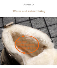 Load image into Gallery viewer, Modern Winter Mens Boots Snow Lightweight Non-Slip Lace-Up Outdoor Warm Sneakers High-Top Cotton Casual Shoes Outdoor Water Resistant Camping Walking Autumn Sneakers
