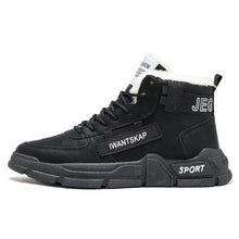 Load image into Gallery viewer, Modern Winter Mens Boots Snow Lightweight Non-Slip Lace-Up Outdoor Warm Sneakers High-Top Cotton Casual Shoes Outdoor Water Resistant Camping Walking Autumn Sneakers
