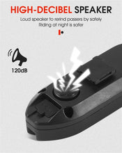 Load image into Gallery viewer, Smart Bike Light Wireless Remote Control Cycling Turning Signal Taillight USB Bicycle Rechargeable Rear Light LED Warning Lamp Bicycle Rear Light Safety Warning Bike Lights Brightest Bike Indicators Fit  Saddle Rears
