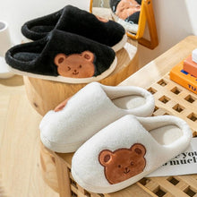 Load image into Gallery viewer, Women Winter Warm Fur Slippers Mens House Shoes Comfort Flat Heel Home Indoor Bedroom Warm Soft Cozy Fleece Lining House Slippers Memory Foam Slippers Winter Bedroom Shoes
