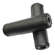 Load image into Gallery viewer, Ergonomic Bike Handle Grips PU Leather Soft Rubber Bicycle Mountain Bike Anti-Slip Handlebar Grips Retro Artificial Leather Handle Grips Cycling Anti Slip Road Mountain Comfortable Bike Handlebar Grips
