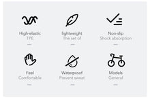 Load image into Gallery viewer, Waterproof Road Bike Horn Handlebar Cover Anti-Slip Handle Bar Grip Bicycle Accessories Mountain Bike Silicone Handlebar Grips Ergonomic Desgin With Bilaterally Locking Ring Non-Slip For Standard Bike
