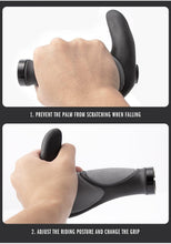 Load image into Gallery viewer, Waterproof Road Bike Horn Handlebar Cover Anti-Slip Handle Bar Grip Bicycle Accessories Mountain Bike Silicone Handlebar Grips Ergonomic Desgin With Bilaterally Locking Ring Non-Slip For Standard Bike
