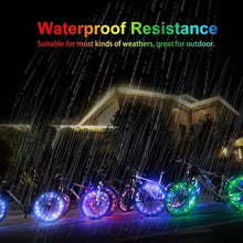 Load image into Gallery viewer, Waterproof LED Bike Wheel Light  Bicycle Spoke Light Bicycle Tire Light Strips Cycling Safety Warning Lamp Bike Wheel Lights  Safety Warning Tire Strip Light For Night Riding Glow Light Fun Safety Light Bike Accessories For Kids
