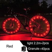 Load image into Gallery viewer, Waterproof LED Bike Wheel Light  Bicycle Spoke Light Bicycle Tire Light Strips Cycling Safety Warning Lamp Bike Wheel Lights  Safety Warning Tire Strip Light For Night Riding Glow Light Fun Safety Light Bike Accessories For Kids
