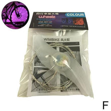 Load image into Gallery viewer, 20 LED Bike Cycling Rim Lights Wheel Spoke Light String Strip Lamps Waterproof Bicycle Light Decoration Accessories Waterproof LED Bike Spoke Lights For Adult Bike Beautiful Night Bike Decoration
