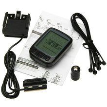 Load image into Gallery viewer, LCD Digital Bicycle Computer Waterproof Cycle Bike Stopwatch Wire Odometer Speedometer Automatic Wake-Up Cycling Computer LCD Backlight  Displays Cycling Accessories Accurate Speed Tracking
