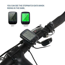 Load image into Gallery viewer, LCD Digital Bicycle Computer Waterproof Cycle Bike Stopwatch Wire Odometer Speedometer Automatic Wake-Up Cycling Computer LCD Backlight  Displays Cycling Accessories Accurate Speed Tracking
