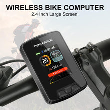 Load image into Gallery viewer, GPS Wireless Bike Computer Waterproof Bicycle Odometer Large Color LCD Screen Maps Navigation Cycling Speedometer Wired Bicycle Speedometer Waterproof Cycle Computer With Backlight LCD Display Automatic Sleep
