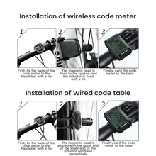 Load image into Gallery viewer, LCD Bike Code Meter Wired Wireless Mountain Bike Speedometer Bicycle Odometer Cycling Multifunctional And Waterproof Smart Backlight HD Digital LCD Big Display Auto Power Off And Wake-up Speedometer

