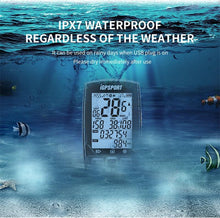 Load image into Gallery viewer, Waterproof Bike Computer GPS Cycling Computer Navigation Speedometer Wireless Bicycle Speedometer Odometer With LCD Display Waterproof Tracker Fits All Bikes Electric Bike
