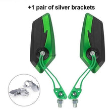 Load image into Gallery viewer, Bike Mirrors HD Blast Resistant Glass Lens Handlebar Mountain Bike Mirrors Adjustable Rotatable Bicycle Rearview Mirrors New Scratch Resistant Convex Lens Universal Adjustable Rotatable Handlebar Glass Lens For Road Mountain
