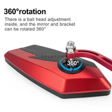 Load image into Gallery viewer, Adjustable Electric Scooter Mirrors Bicycle Rear View Mirrors Adjustable HD Clear Glass Handlebar Mounting Mirrors Universal Adjustable Rotatable Safe Handlebar Bike Rear View Mirror
