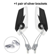 Load image into Gallery viewer, Bike Mirrors HD Blast Resistant Glass Lens Handlebar Mountain Bike Mirrors Adjustable Rotatable Bicycle Rearview Mirrors New Scratch Resistant Convex Lens Universal Adjustable Rotatable Handlebar Glass Lens For Road Mountain
