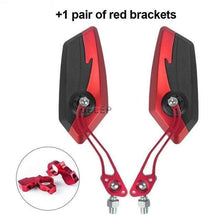 Load image into Gallery viewer, Adjustable Electric Scooter Mirrors Bicycle Rear View Mirrors Adjustable HD Clear Glass Handlebar Mounting Mirrors Universal Adjustable Rotatable Safe Handlebar Bike Rear View Mirror
