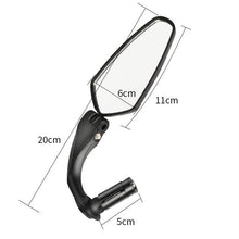Load image into Gallery viewer, Bicycle Rear View Mirror Bike Cycling Clear Wide Range Back Sight Reflector Adjustable Left Right Mirror Accessories New Bike Mirror Blast resistant Adjustable Bike Rearview Mirror With Large Lens Bicycle Mirrors For Handlebars
