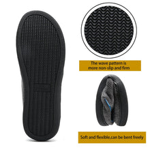 Load image into Gallery viewer, Men's Cotton Fabric Slippers Indoor Non-Slip Home Fur Couple Flat  Men Winter Slipper Cotton Memory Foam Slippers Comfort Knitted Cotton-blend Closed Toe House Indoor Outdoor Shoes
