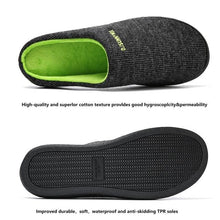 Load image into Gallery viewer, Men's Cotton Fabric Slippers Indoor Non-Slip Home Fur Couple Flat  Men Winter Slipper Cotton Memory Foam Slippers Comfort Knitted Cotton-blend Closed Toe House Indoor Outdoor Shoes
