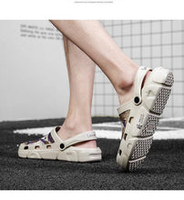 Load image into Gallery viewer, Men Sandals Summer Camouflage Hole Shoes Garden Shoes Outdoor Non-slip Beach Shoes Flat Sandals Home Slippers Unisex Garden Clogs Shoes Slippers Sandals For Mens
