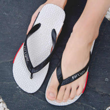 Load image into Gallery viewer, Black Man House Slippers Elegant Flip Flop Pool Slippers Summer Sandals  Men's Shoes Breathable Air Mesh Comfortable Leather Flip Flops Non-Slip Sport Cushion Beach Outdoor Walking Slippers
