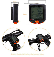 Load image into Gallery viewer, Bike Speed Meter Digital Bike Computer Multifunction Waterproof Sports Sensors Bicycle Computer Speedometer Waterproof 4 Line Display Odometer Cycling Multi Function Design
