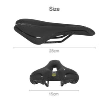 Load image into Gallery viewer, Ultralight Bicycle Saddle Hollow Bike Racing Seat Leather Soft Comfortable Cushion Professional Bike Saddle Bicycle Comfort Seat Cushion Pad Shockproof Ergonomic Design For Cycling Mountain Bike Road Bike Folding Bike
