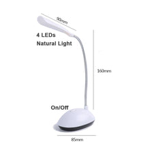 Load image into Gallery viewer, Mini Portable LED Table Light Foldable Student Book Reading Study Desk Lamp Eye Protection Battery Bedroom Office Bright Light Decorative Table Lamp Cute Study Lamps for Bedroom Décor
