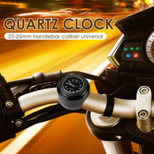 Load image into Gallery viewer, 22-25mm Multi-functional Motorcycle Handlebar Mount Clock Universal Waterproof Motorcycle Handlebar Watch  Durable Practical Classic Waterproof Luminous Quartz Watch
