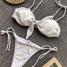 Load image into Gallery viewer, Summer Cute Vintage Women's Swimsuit Bikini Split Swimwear Women's Swimwear Women's 2-piece Beachwear Loose Bikini Fashion  Retro Bikini  Fashion Beachwear Summer Spa Beach Surf Sport
